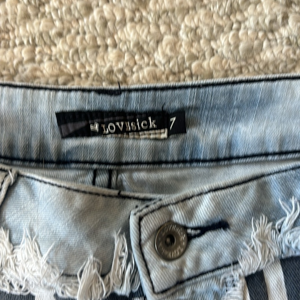🌸 3/$15 Lovesick Women American Flag Jean Shorts - Picture 4 of 5
